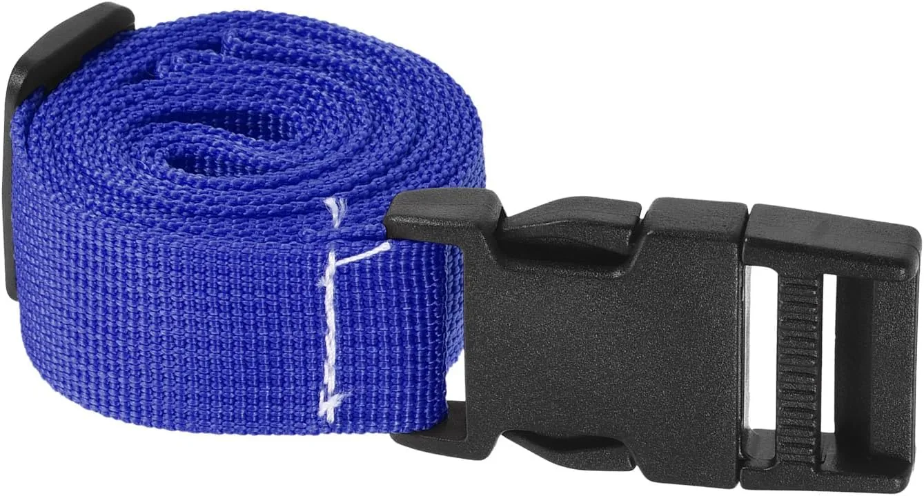 1 Pack Luggage Straps- Travel Baggage Accessories Adjustable Suitcase Belt with Quick Release Buckle, Apply to Travel (2 Meters, Blue)