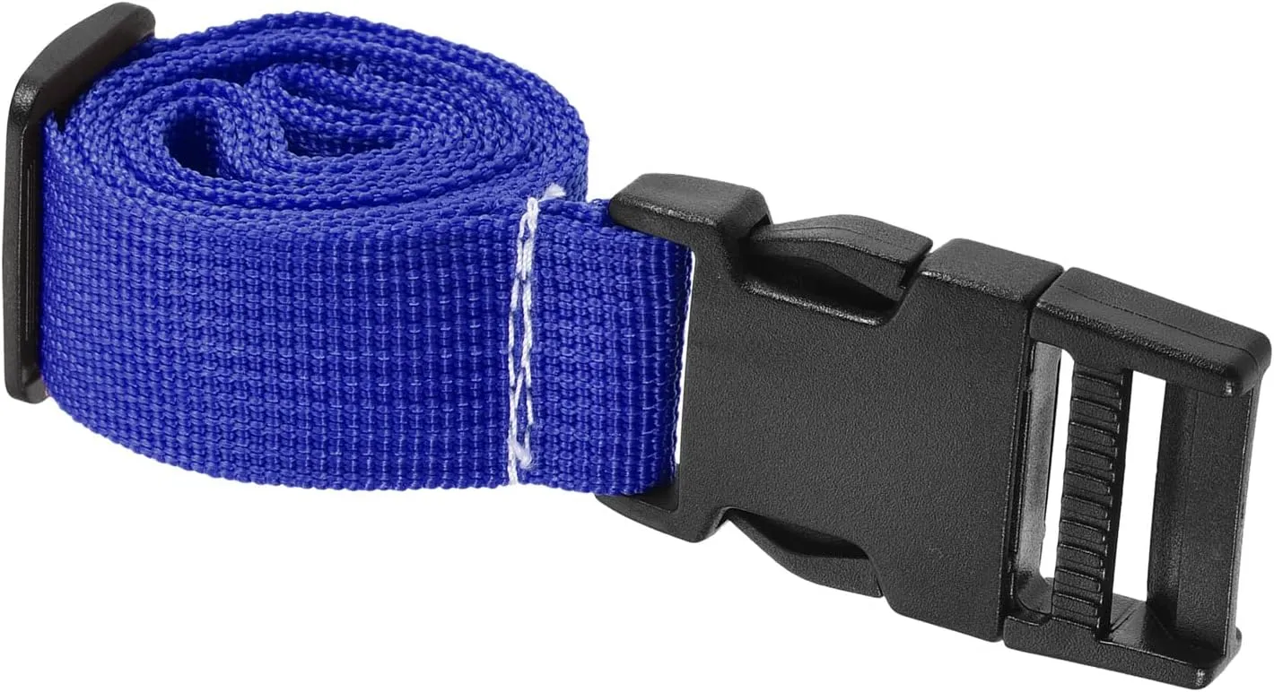1 Pack Luggage Straps- Travel Baggage Accessory Adjustable Suitcase Belt with Quick Release Buckle, Apply to Travel (1 Meter, Blue)