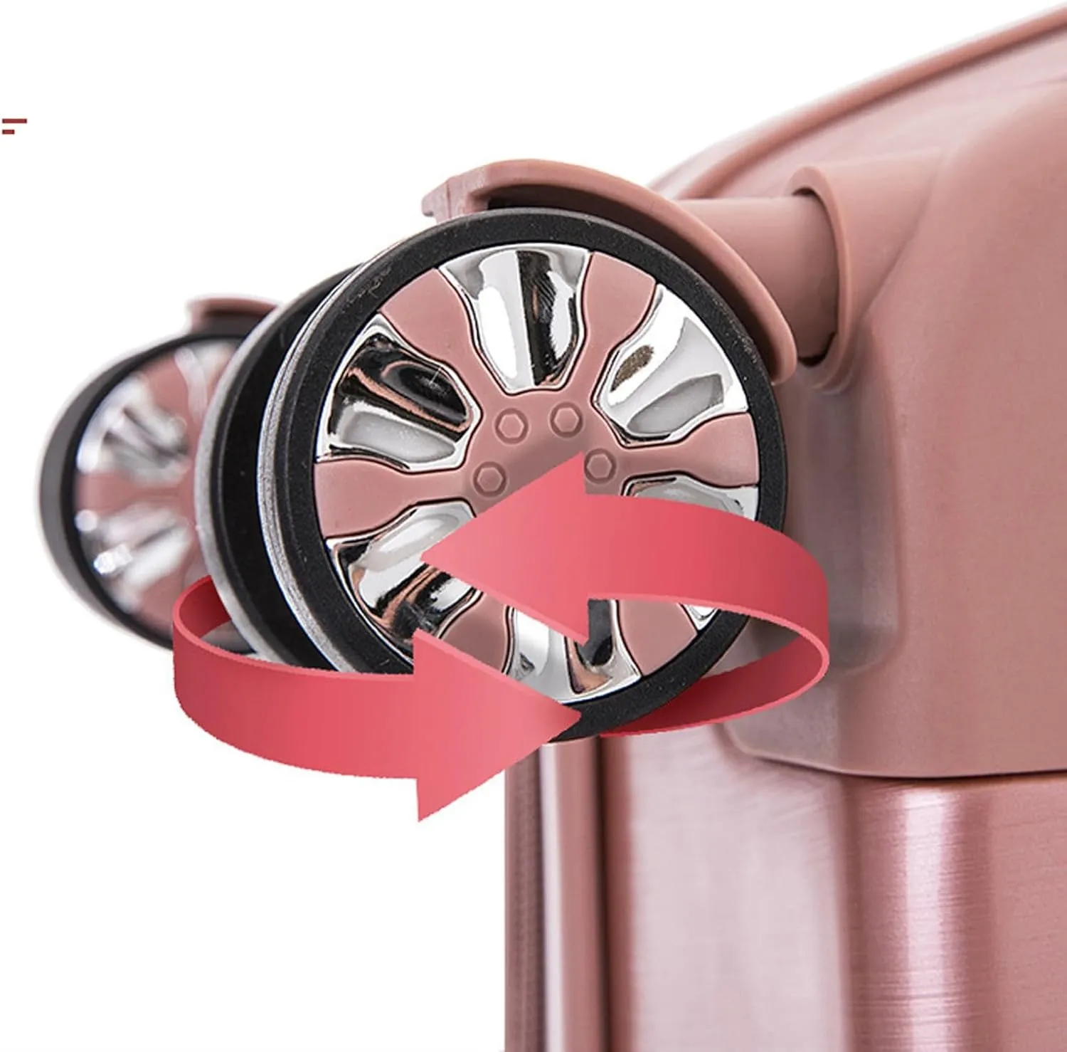2 Piece Carry On Luggages Suitcase, Children's Luggage, 18in Round Suitcases with Wheels, Lightweight Hard Shell Small Travel Trolley Case 05,B