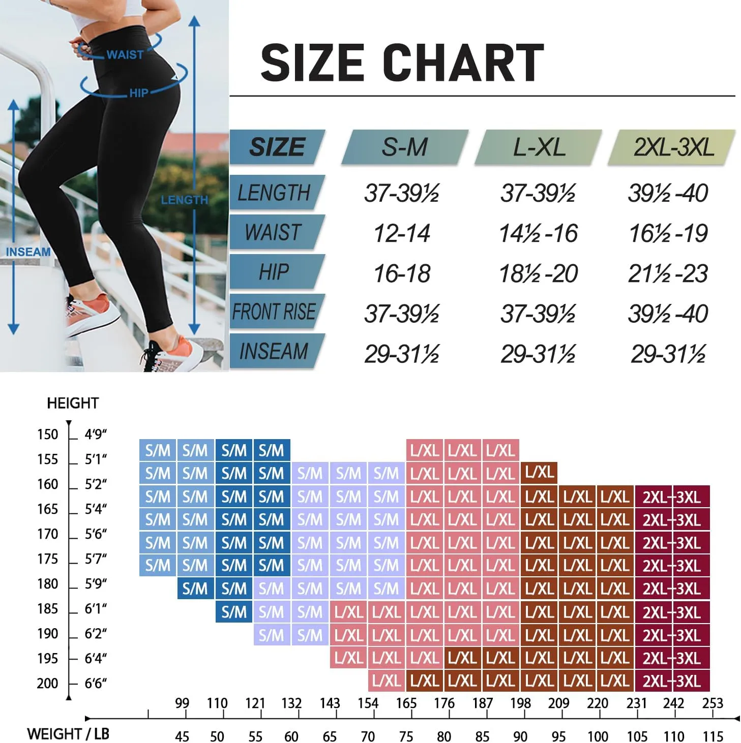 4 Pack Leggings for Women Butt Lift High Waisted Tummy Control Slimming Black No See-Thru Yoga Pants Workout Running