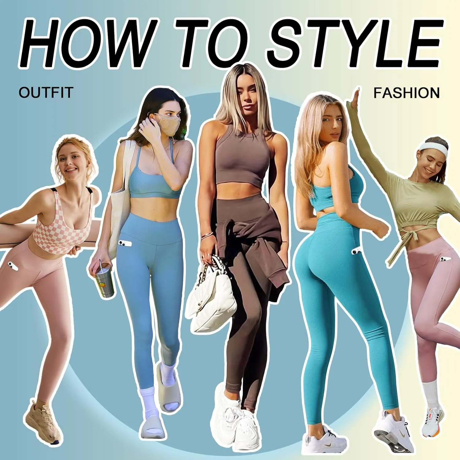 4 Pack Leggings for Women Butt Lift High Waisted Tummy Control Slimming Black No See-Thru Yoga Pants Workout Running