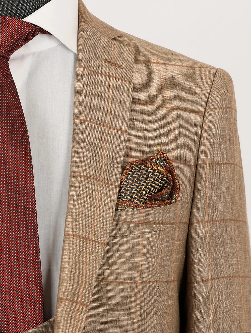 Albert Cream Set Blazer Linen Suit