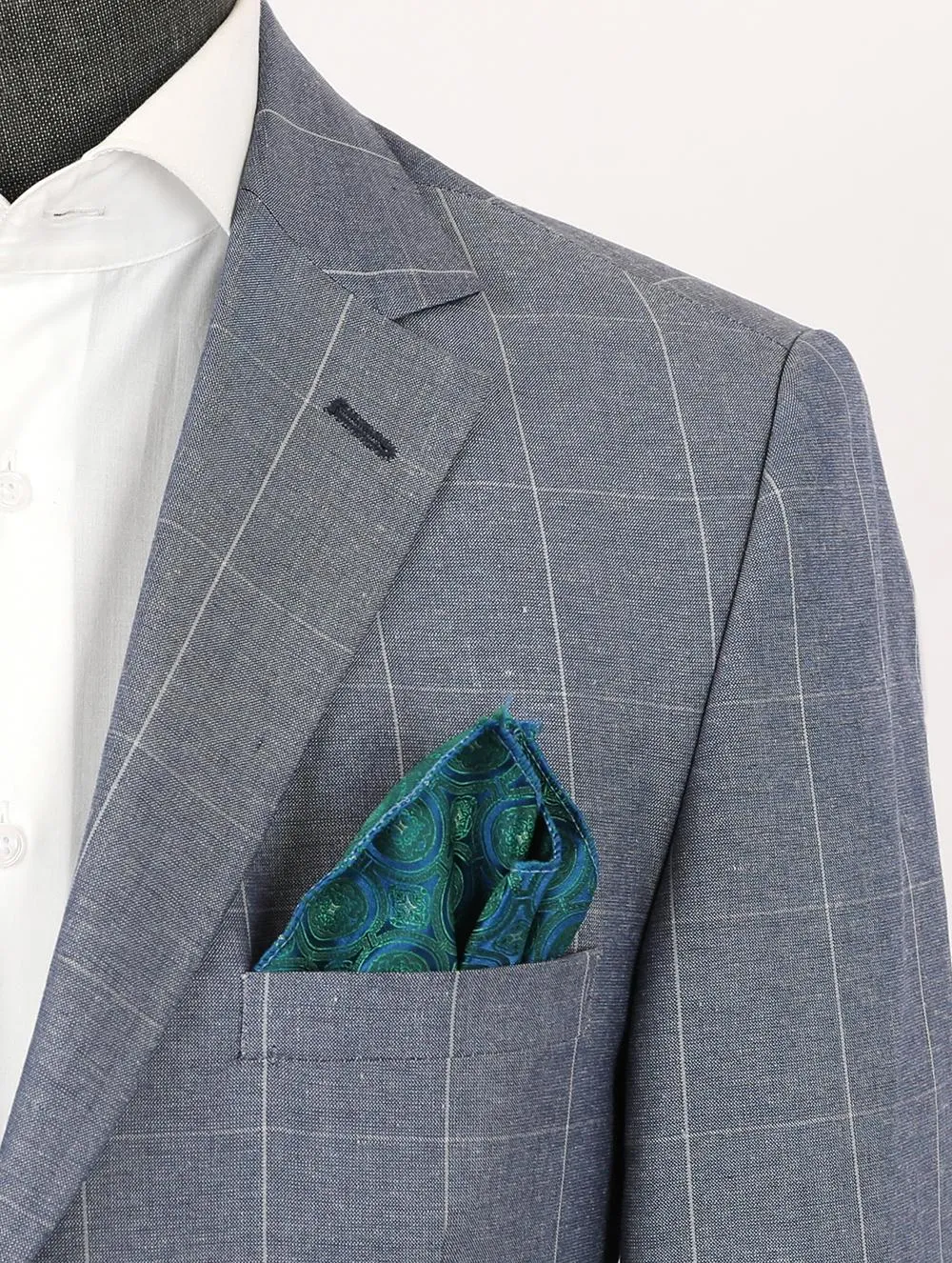 Alfred Blue Set Blazer Linen Suit