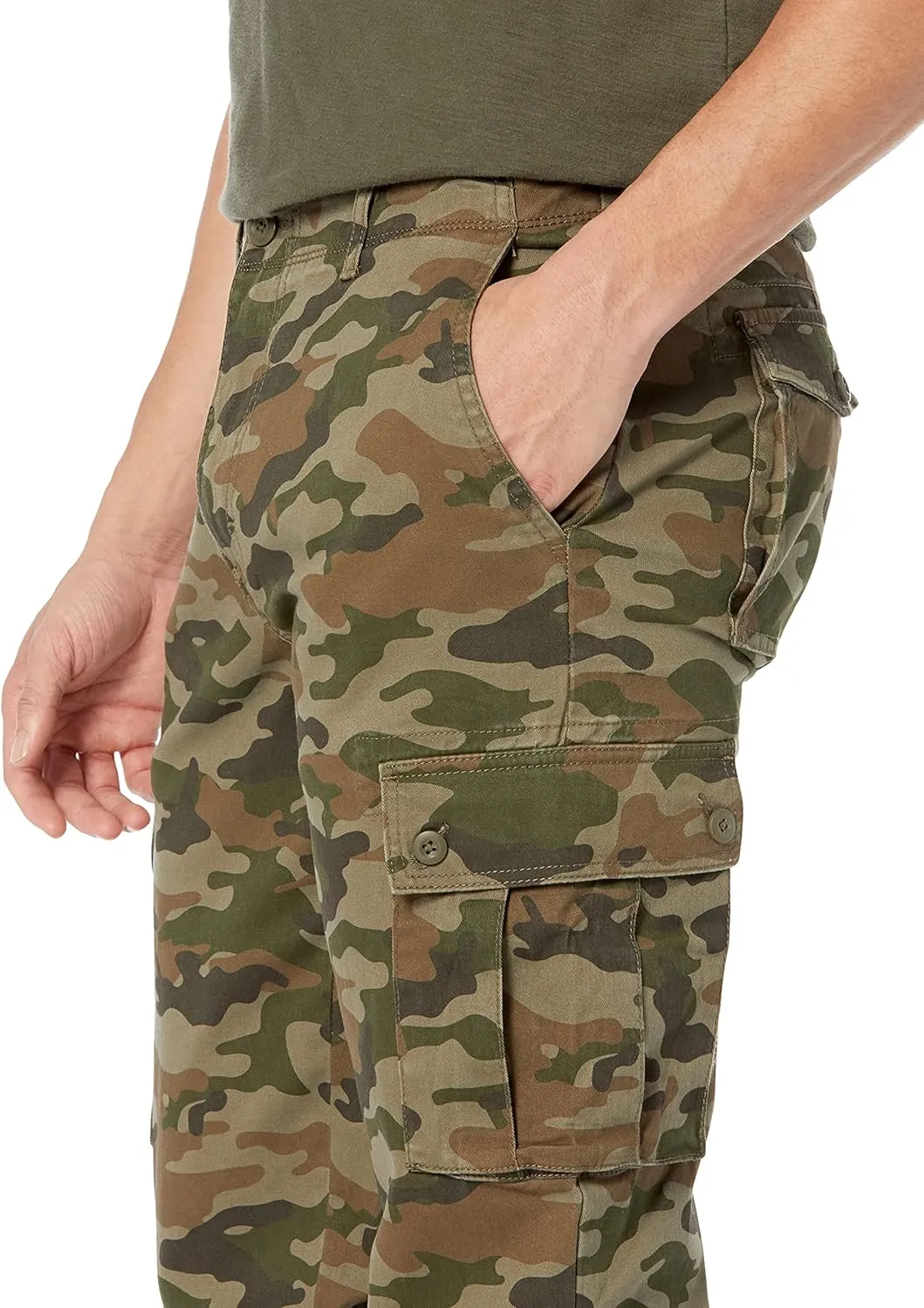 Amazon Essentials Men's Slim-Fit Stretch Cargo Pant (Available in Big & Tall)