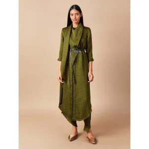AMPM Green & Yellow Faridah Dhoti (Set of 2)