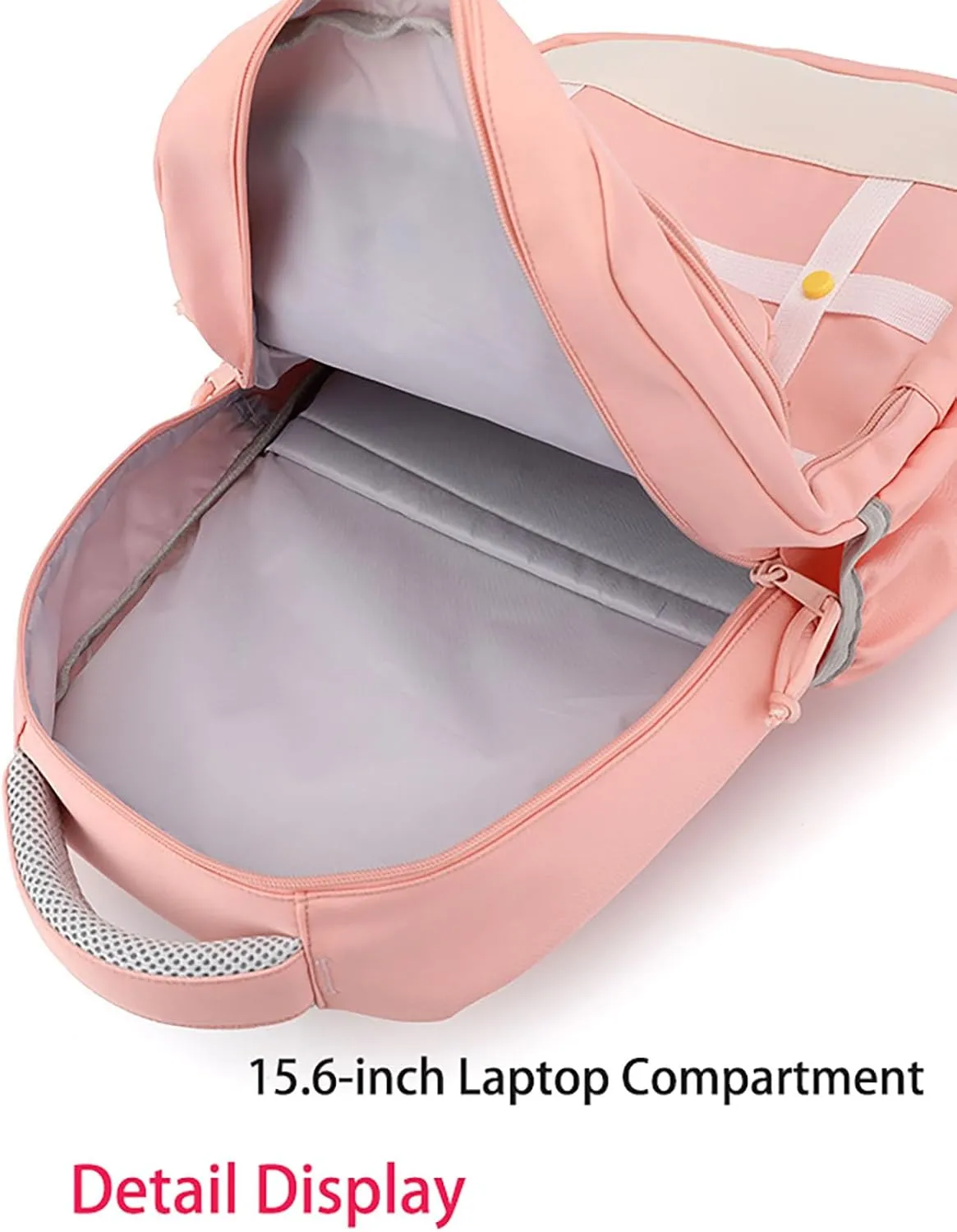 Anti-Theft Waterproof College Laptop Backpack for 15.6-Inch Devices, Lightweight Durable Design (Purple)