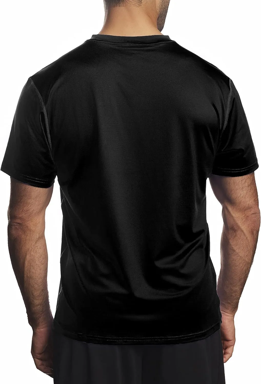 Arctic Cool Mens Crew Neck Instant Cooling Moisture Wicking Performance UPF 50  Short Sleeve Workout Shirt