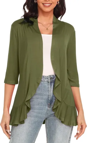 Argstar Women's 3/4 Sleeve Cardigan (S-3XL)