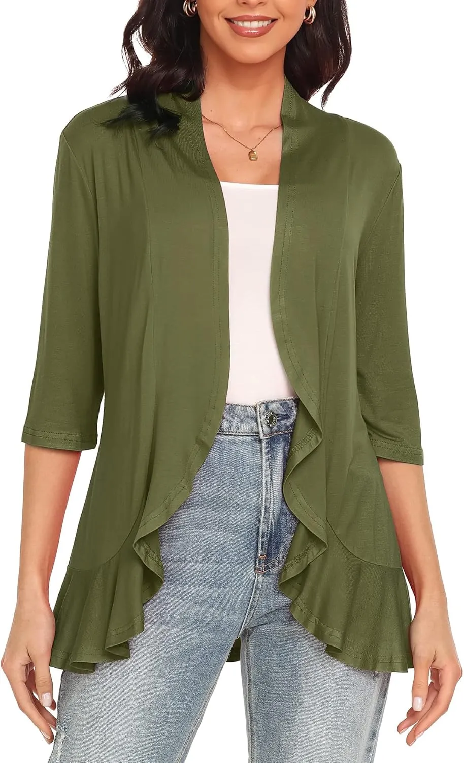 Argstar Women's 3/4 Sleeve Cardigan (S-3XL)