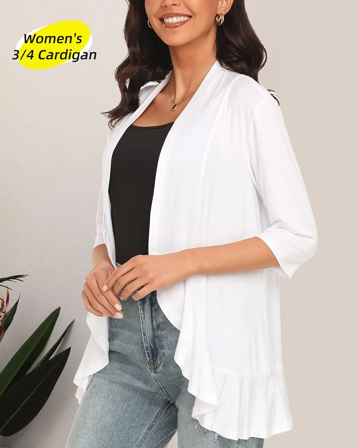 Argstar Women's 3/4 Sleeve Cardigan (S-3XL)