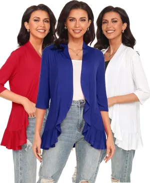 Argstar Women's 3/4 Sleeve Cardigan (S-3XL)
