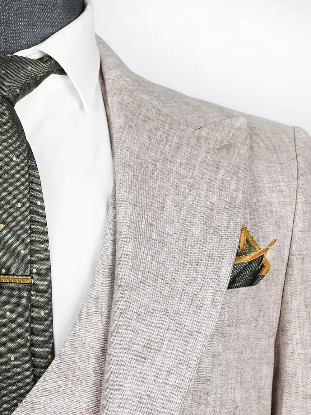 Arian White Set Blazer Linen Suit