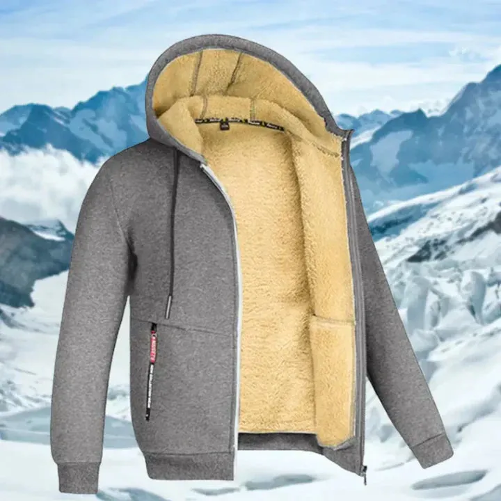 Arie Men's Hooded Fleece Winter Jacket