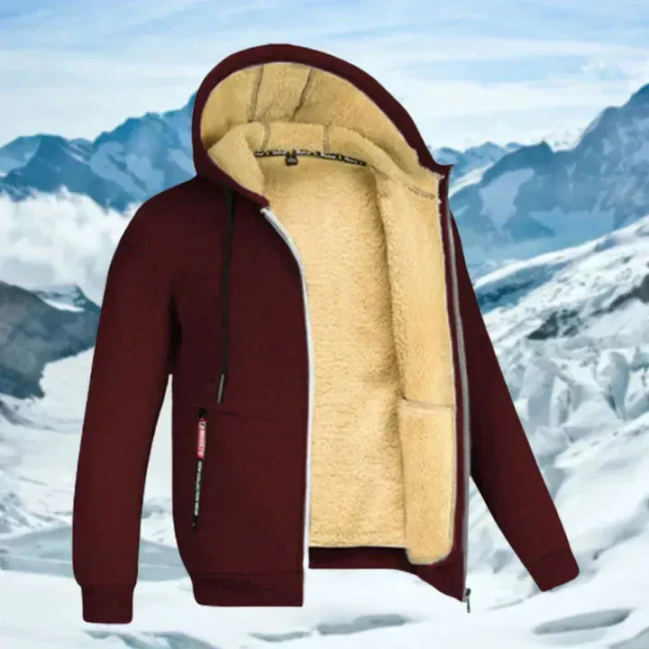 Arie Men's Hooded Fleece Winter Jacket
