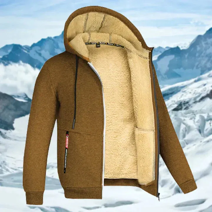 Arie Men's Hooded Fleece Winter Jacket