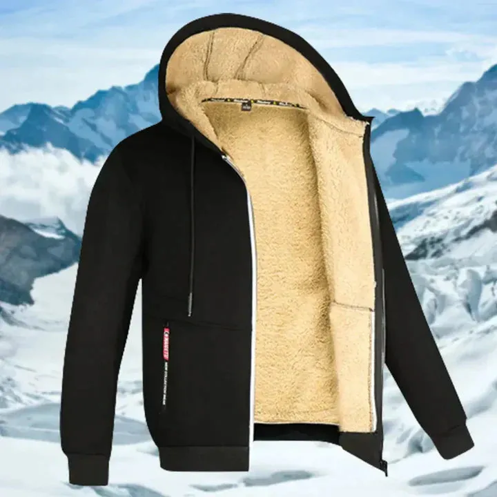 Arie Men's Hooded Fleece Winter Jacket