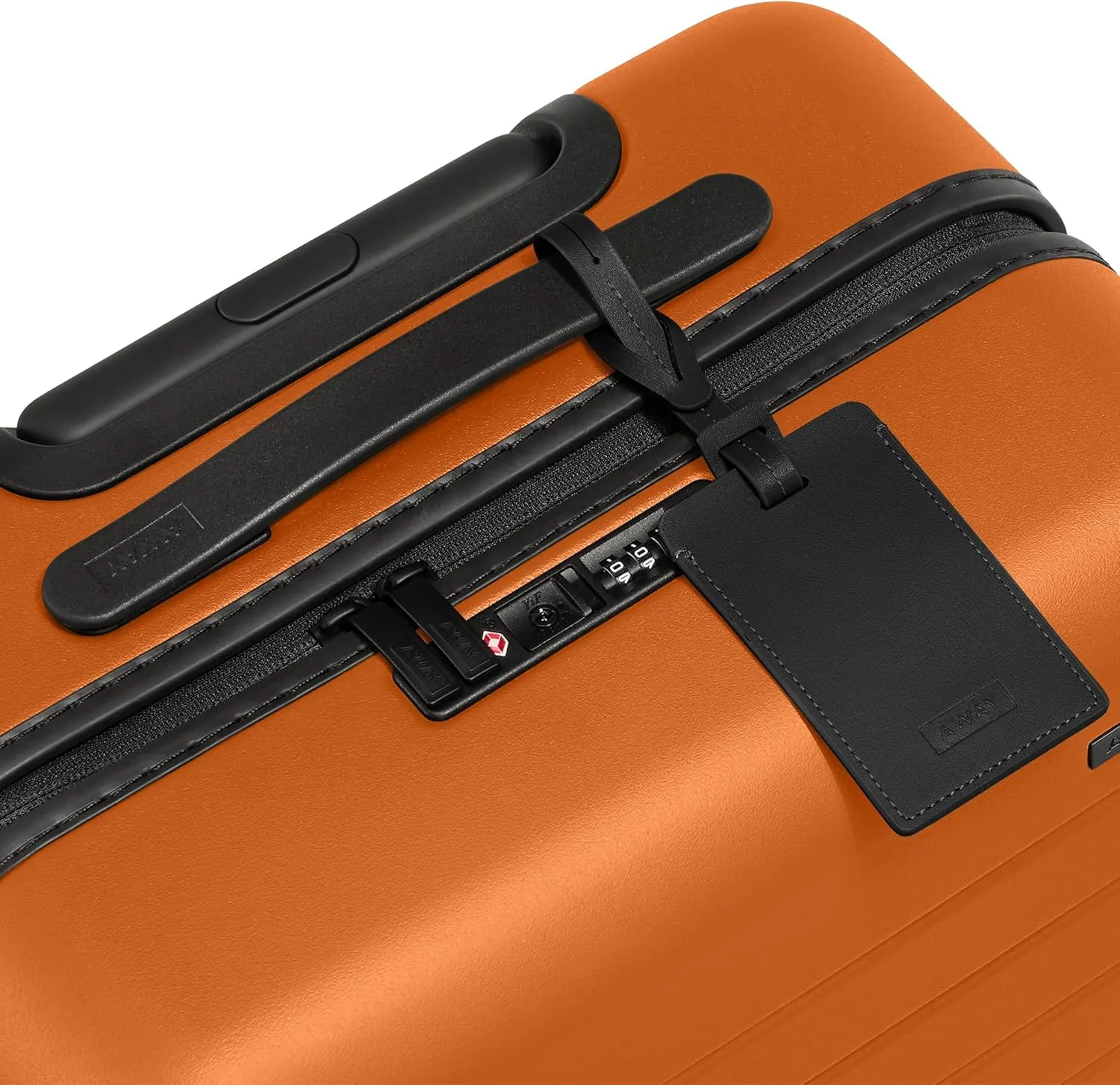 Away Bigger Carry-On Luggage, Lightweight Hardside Large Suitcase with Spinner Wheels, TSA Lock, Airline Approved, Sorbet Orange