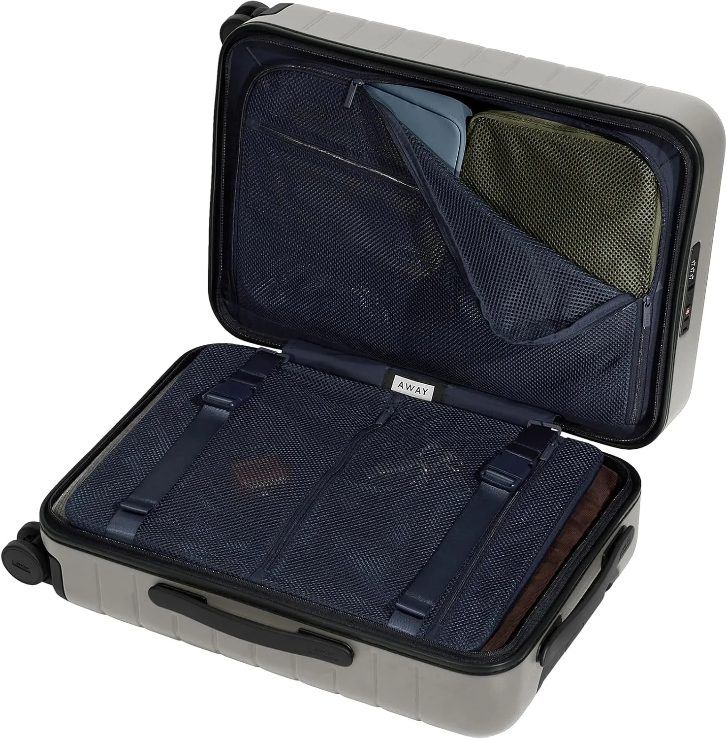 Away Carry-On Luggage, Lightweight Hardside Suitcase with Spinner Wheels, 22 Inch Airline Approved, TSA Lock, Cloud Gray