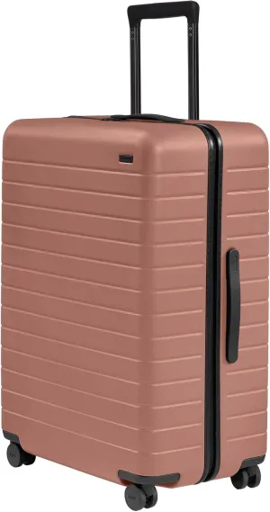 Away Large Checked Luggage, 29 Inch Hardside Suitcase with Spinner Wheels, Lightweight & Durable, TSA Lock, Clay Pink