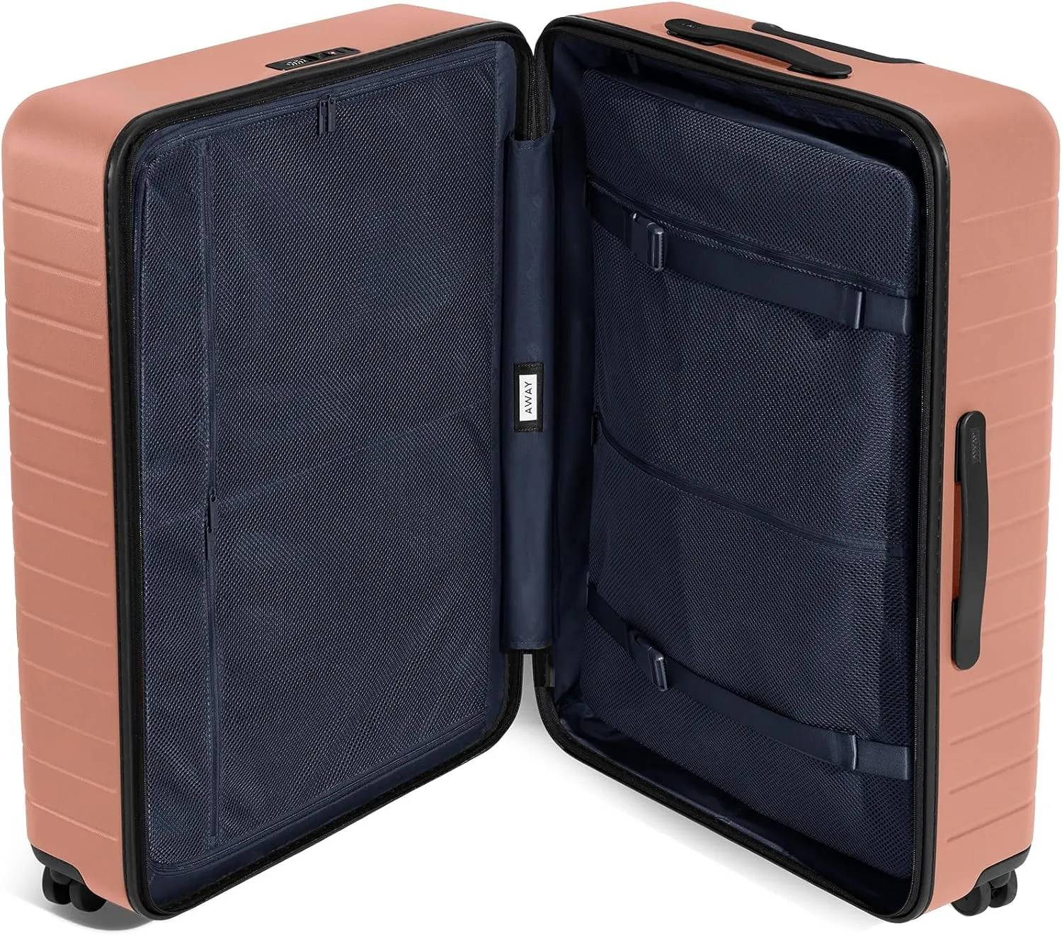 Away Large Checked Luggage, 29 Inch Hardside Suitcase with Spinner Wheels, Lightweight & Durable, TSA Lock, Clay Pink
