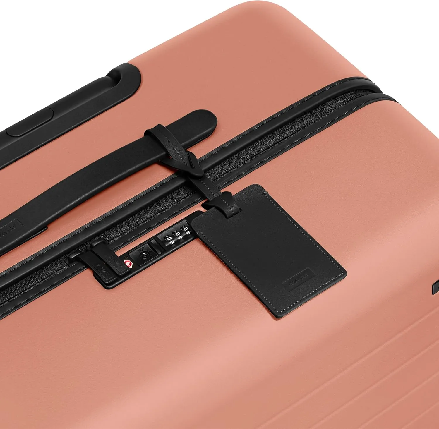 Away Large Checked Luggage, 29 Inch Hardside Suitcase with Spinner Wheels, Lightweight & Durable, TSA Lock, Clay Pink
