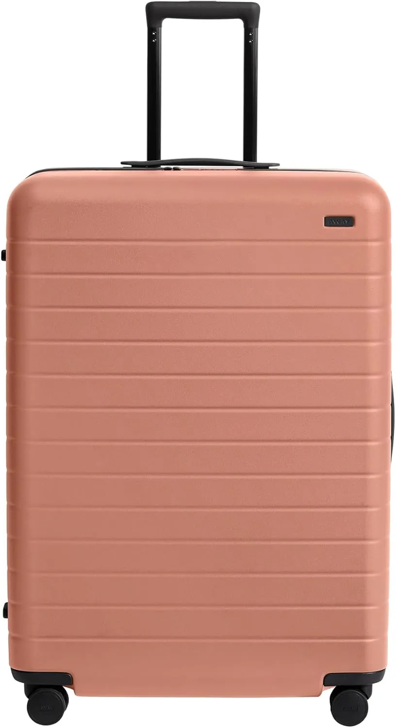 Away Large Checked Luggage, 29 Inch Hardside Suitcase with Spinner Wheels, Lightweight & Durable, TSA Lock, Clay Pink