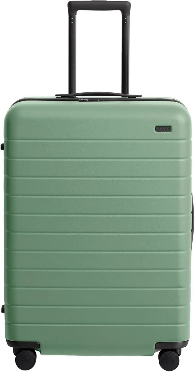 Away Medium Checked Luggage, Lightweight Hard Shell Suitcase with Spinner Wheels, Durable Rolling Luggage, TSA Lock, 26 Inch, Sea Green
