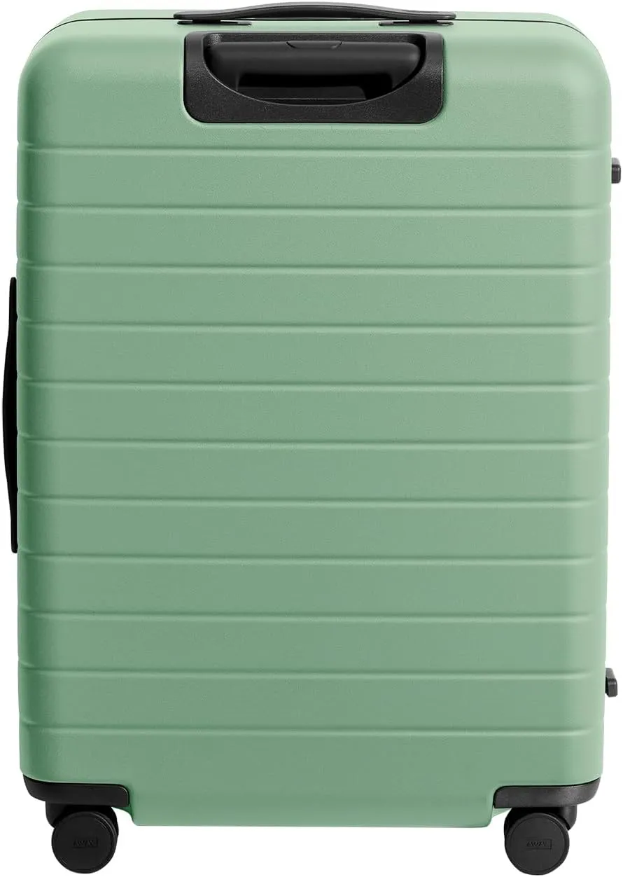 Away Medium Checked Luggage, Lightweight Hard Shell Suitcase with Spinner Wheels, Durable Rolling Luggage, TSA Lock, 26 Inch, Sea Green