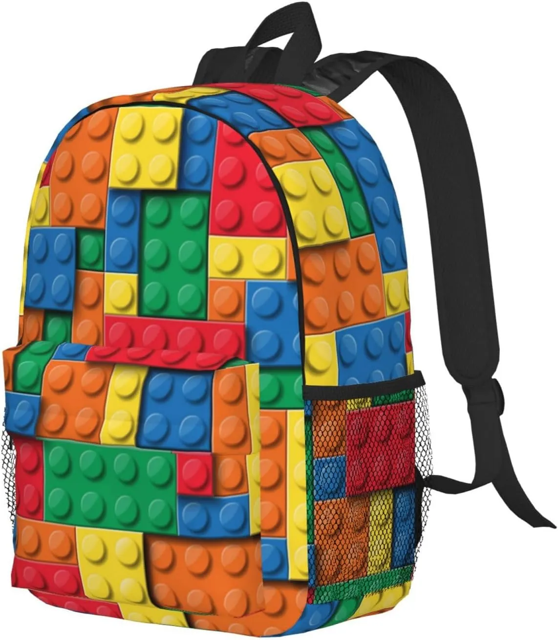 Block Funny Game Colorful Backpack For Teenage Girls And Boys Cute Kids Backpacks Children School Bag