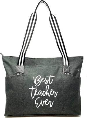 Brooke & Jess Designs Teacher Tote Bag for Work - Teacher Handbag Gifts for Women, Teacher Bag Best Teacher Appreciation Gift