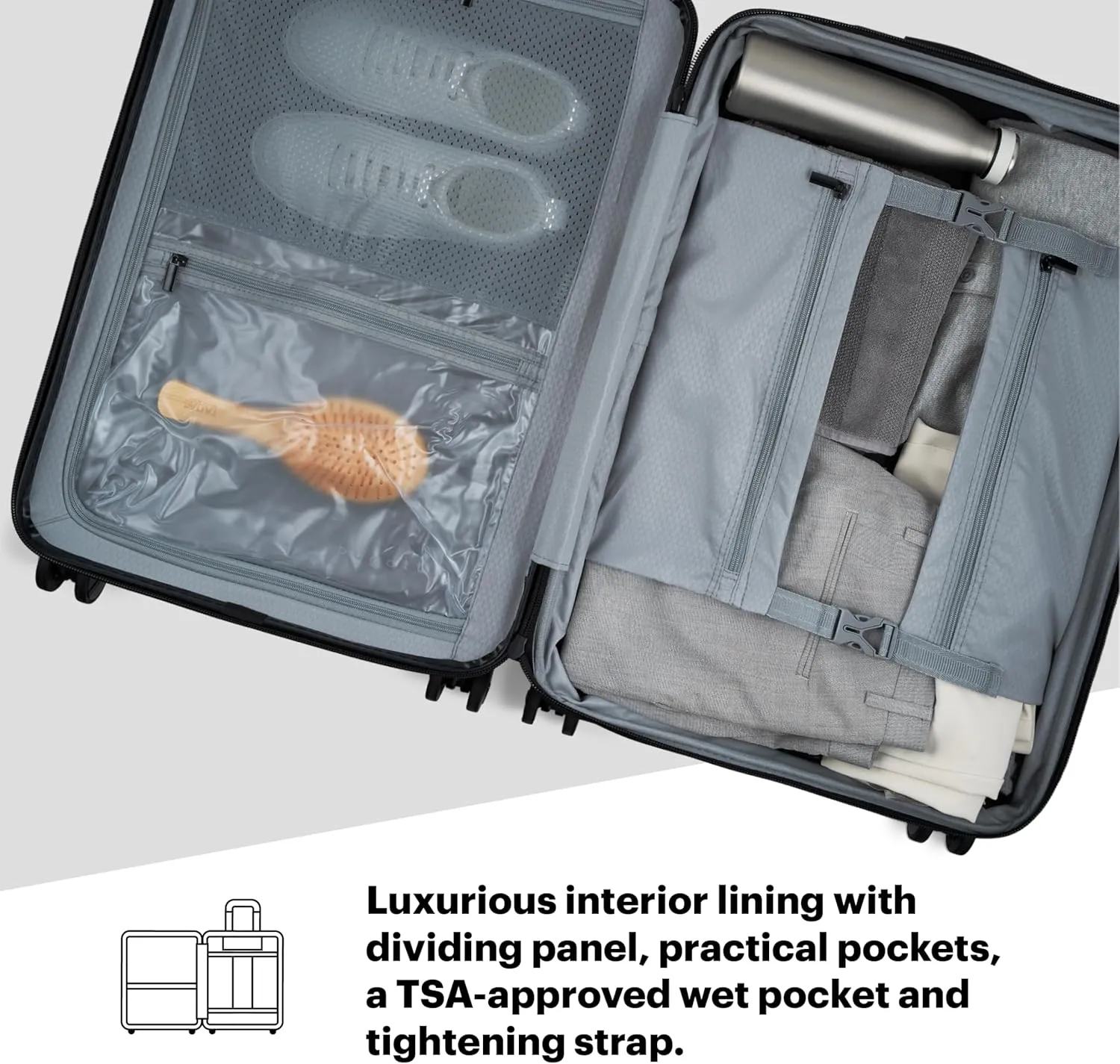 Bugatti - Hamburg Collection - 28 po Upright - 100% Polycarbonate - Charcoal