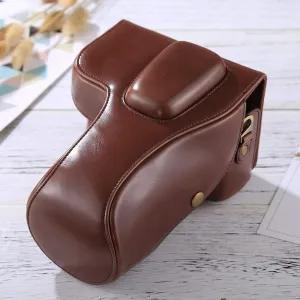 Camera Accessories Full Body Camera PU Leather Case Bag for Nikon D3200 / D3300 / D3400 (18-55mm / 18-105mm Lens)(Black) (Color : Coffee)