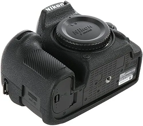 Camera Case for Nikon D7500 - Silicone Protective DSLR Skin Cover, Detachable Cage, Shockproof, Dustproof (Black)
