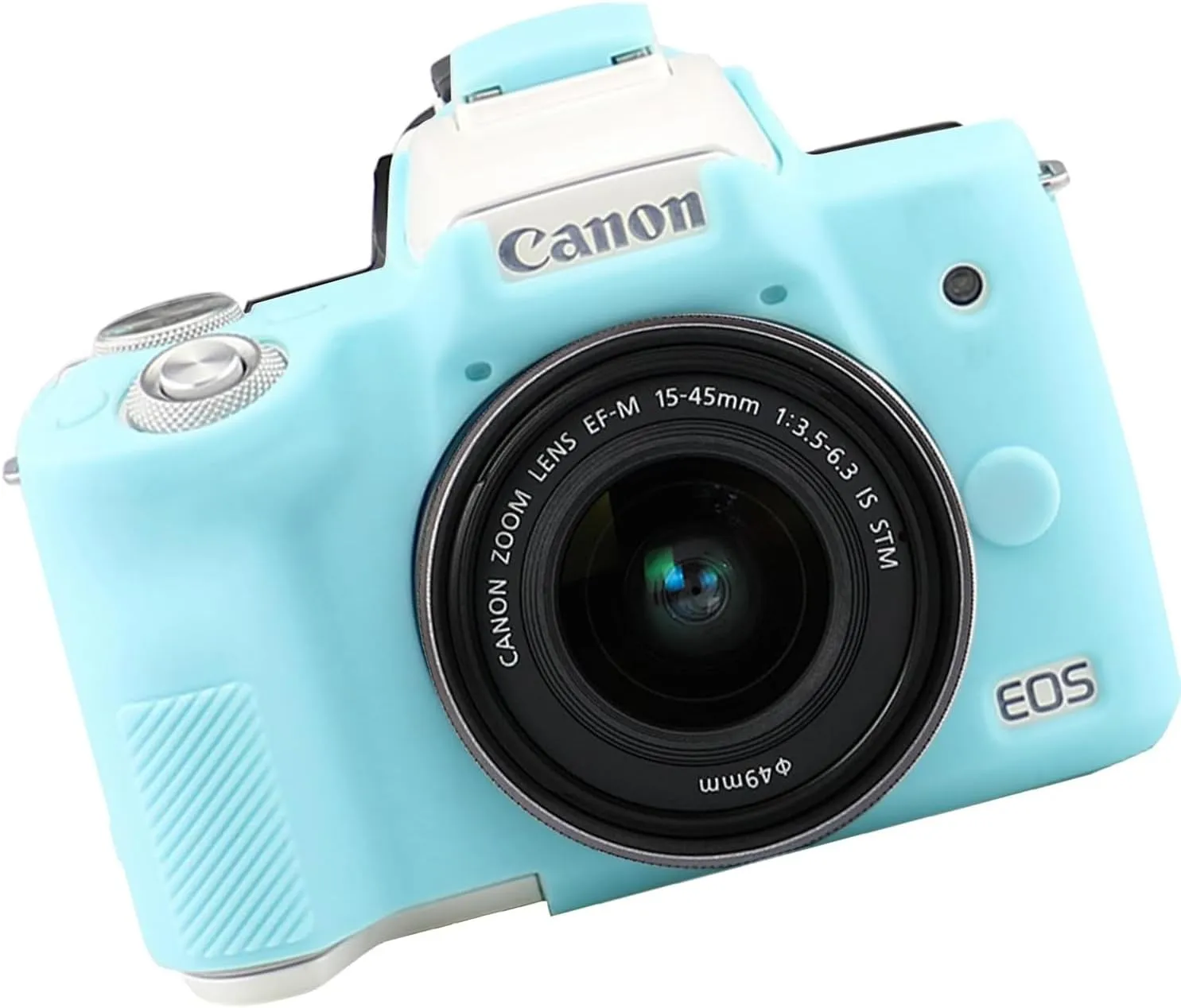 Camera case is Compatible with Canon EOS M50/M50 Mark II Digital Camera, Scratch-Resistant Soft Silicone case, Body Skin Protection Cover (Blue)