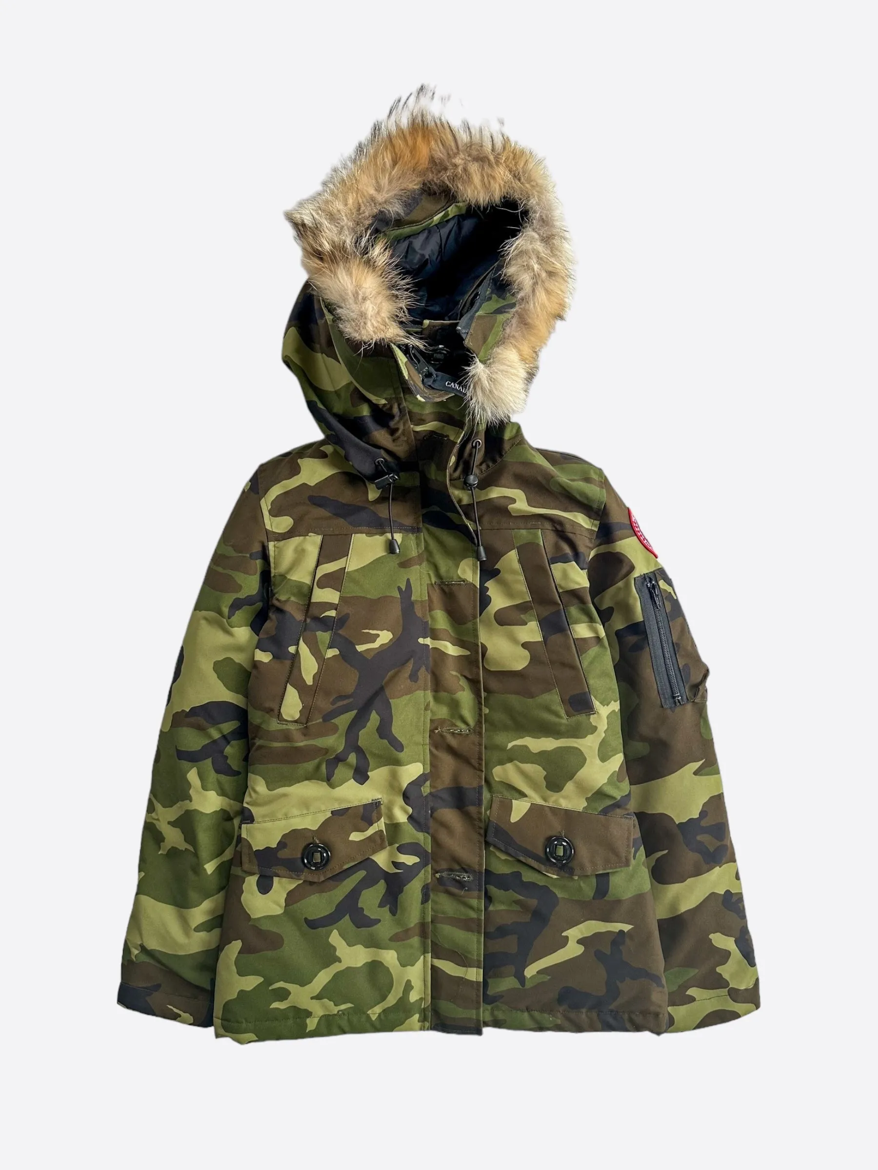 Canada Goose Green Camouflage Montebello Women's Jacket