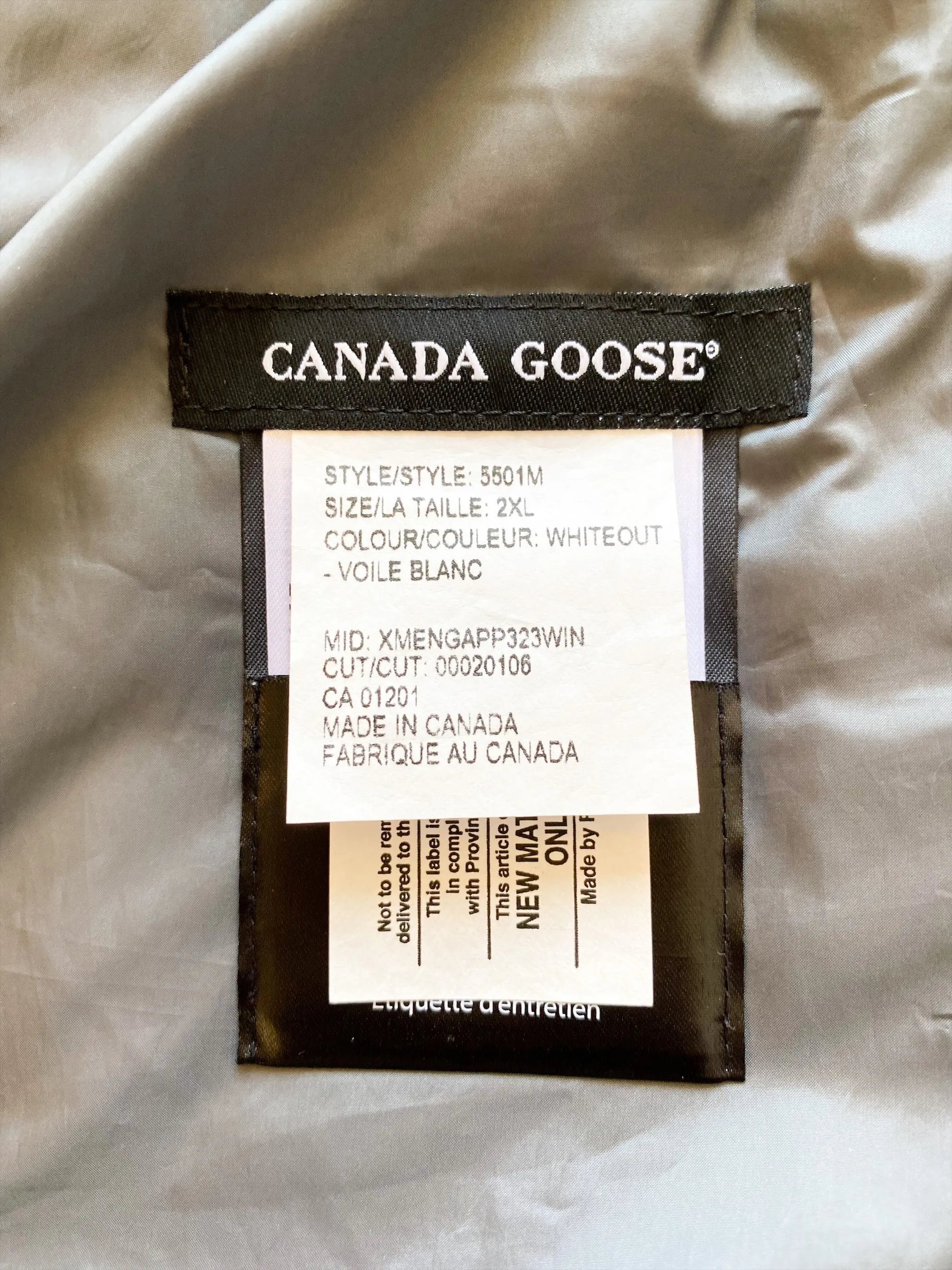 Canada Goose Whiteout Brookvale Men's Jacket