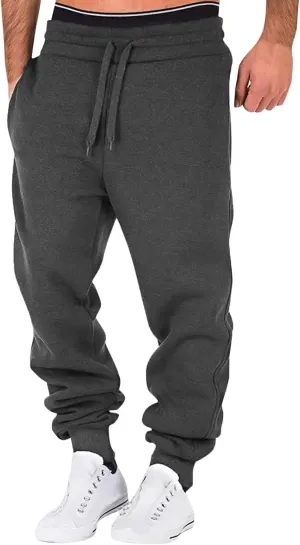 Cargo Sweatpants for Men Baggy Athletic Cargo Sports Pants Sweats Casual Straight-Leg Trousers Men's Cargo Sweatpants