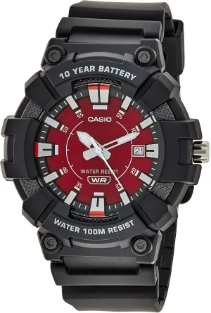 Casio Men's Heavy Duty 10-Year Battery Date Indicator Watch (Model: MW610H)