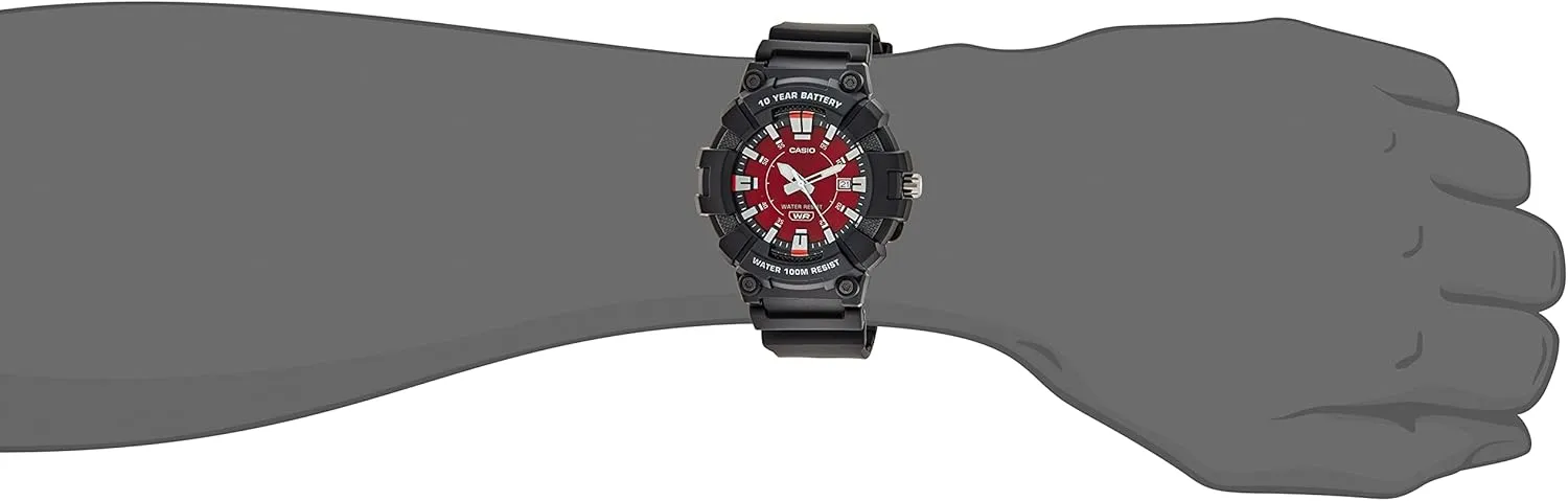 Casio Men's Heavy Duty 10-Year Battery Date Indicator Watch (Model: MW610H)