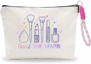 Cosmetic Bag With Pink Hand Strap,Makeup Zipper Pouch Bag,Travel Pouch,Toiletry Bag,Stuff Bag,Make Up Bags For Women,Women Essentials & Accessories-A16