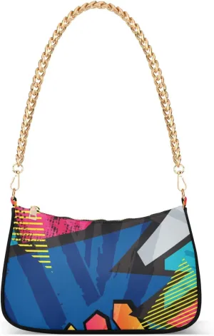 Crossbody Handbag with Chain Strap Combining Hobo Style with Large Capacity