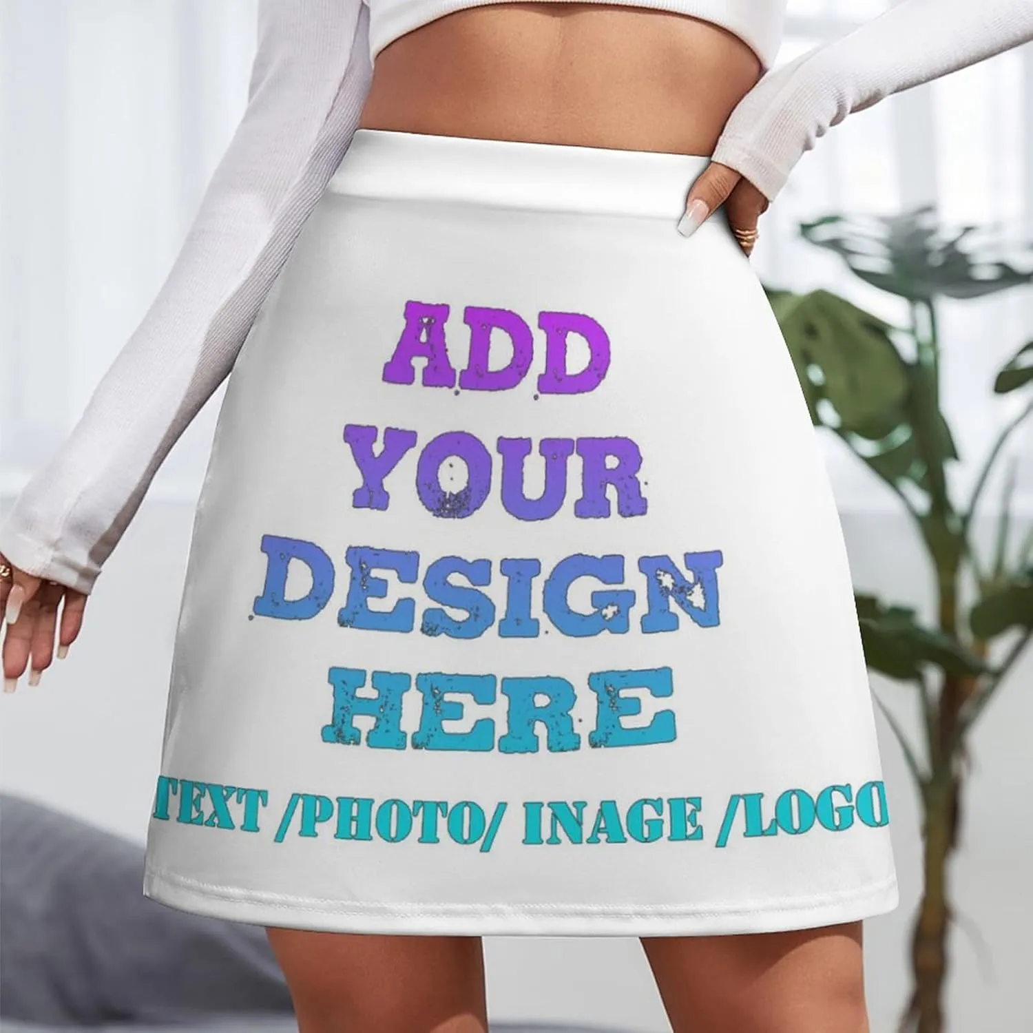 Custom Women's Athletic Skorts with Face Elastic Golf Skirts with Pocket Skort for Sports RunningTraining Workout
