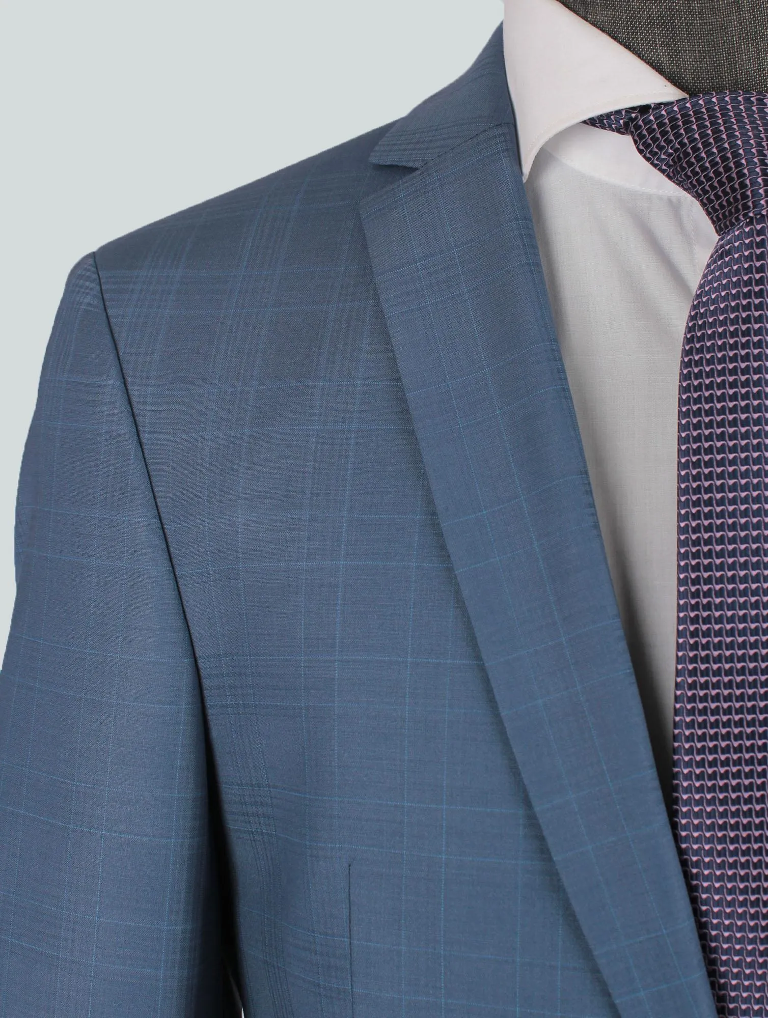 Dash Blue Set Blazer Linen Suit