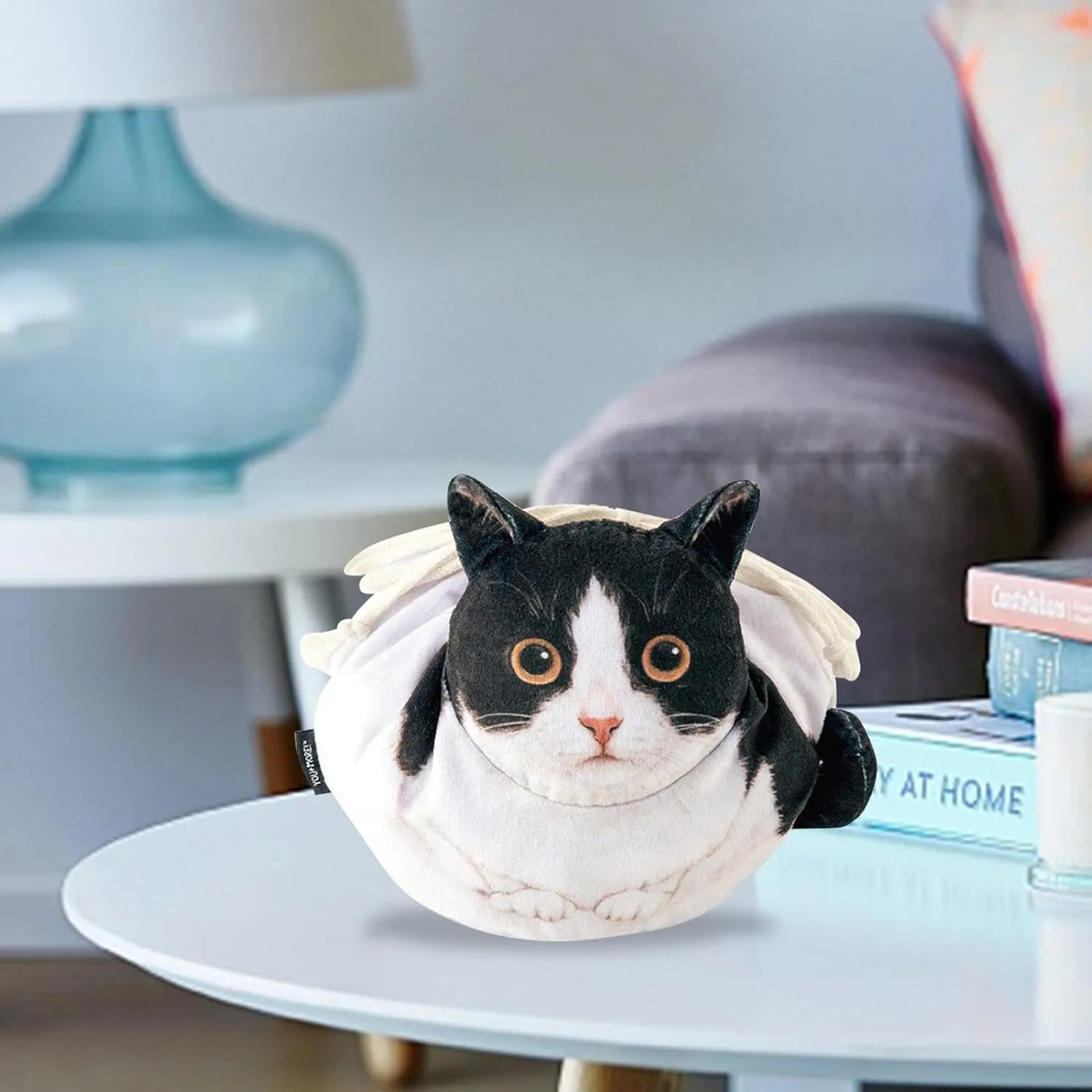 Drawstring Makeup Bag - 6.3 Inches Cat Makeup Bag | Cat Shaped Cosmetic Pouch | Cosmetic Pouch Bag Travel Makeup Organizer | Lay Flat Makeup Bag For Cat Lovers