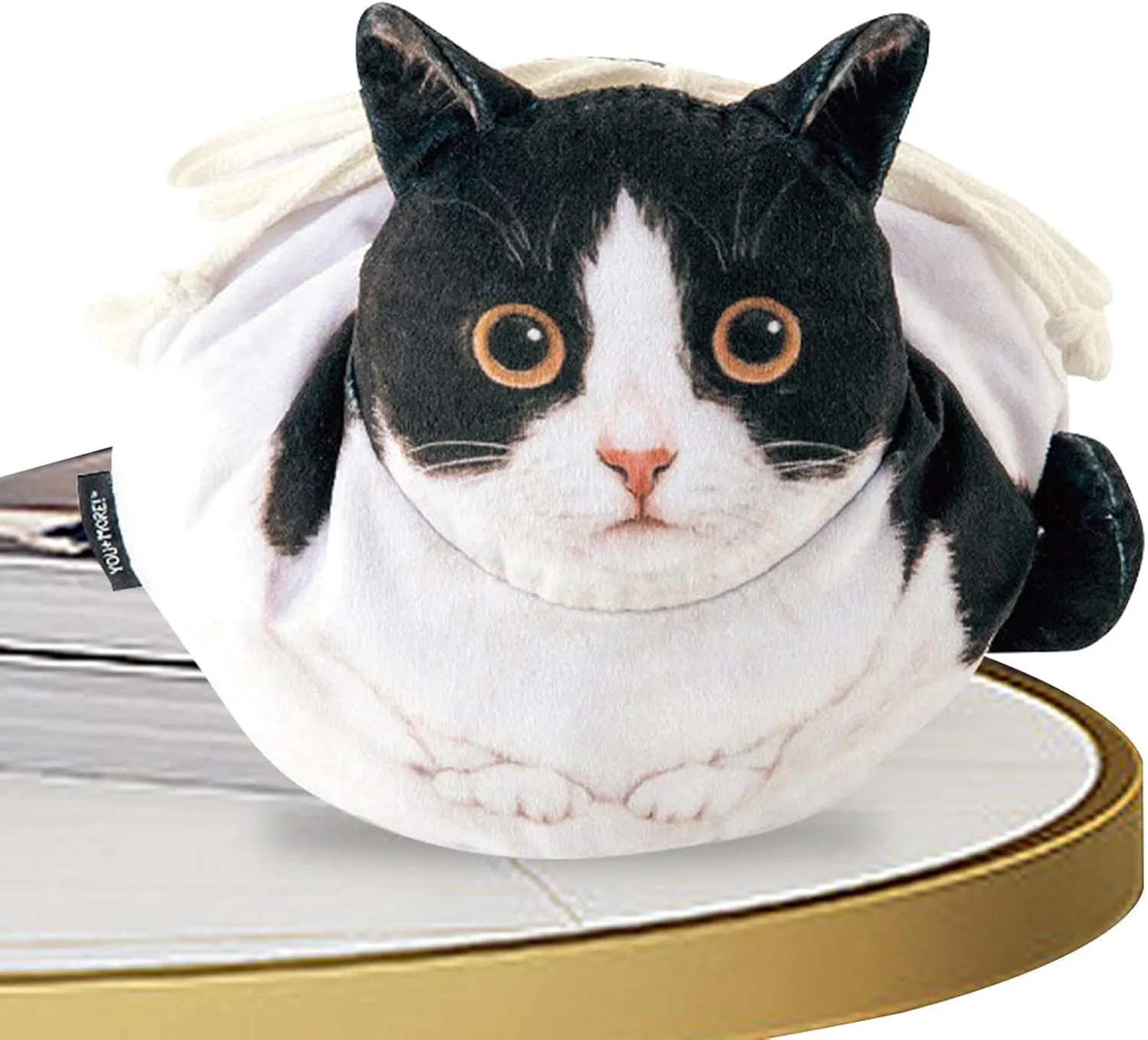 Drawstring Makeup Bag - 6.3 Inches Cat Makeup Bag | Cat Shaped Cosmetic Pouch | Cosmetic Pouch Bag Travel Makeup Organizer | Lay Flat Makeup Bag For Cat Lovers