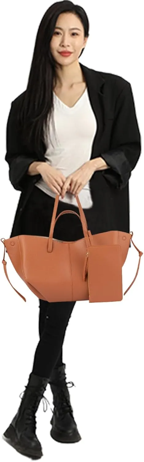 Dumpling Bags for Women, Large Trendy Leather Shoulder Bag Top Handle Purses Hobo Tote Handbag