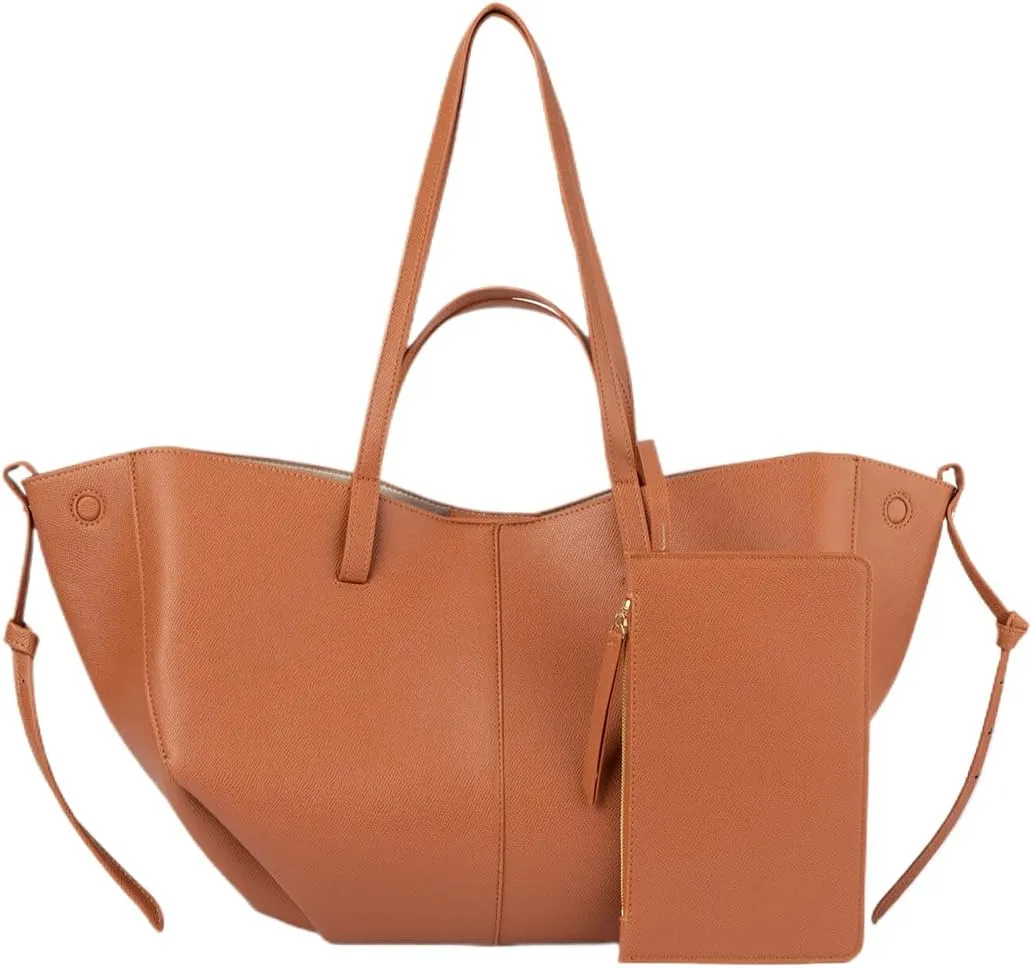 Dumpling Bags for Women, Large Trendy Leather Shoulder Bag Top Handle Purses Hobo Tote Handbag