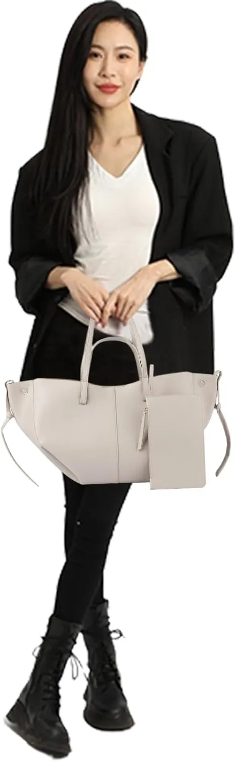 Dumpling Bags for Women, Large Trendy Leather Shoulder Bag Top Handle Purses Hobo Tote Handbag