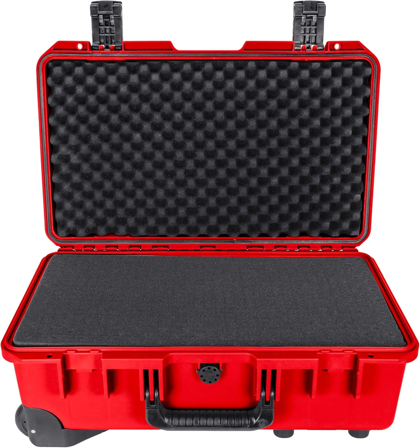Eylar 22 Inch Intact Premium Series Hard Rolling Carry-On Travel Case, Lightweight and Durable Design with Foam (Red)