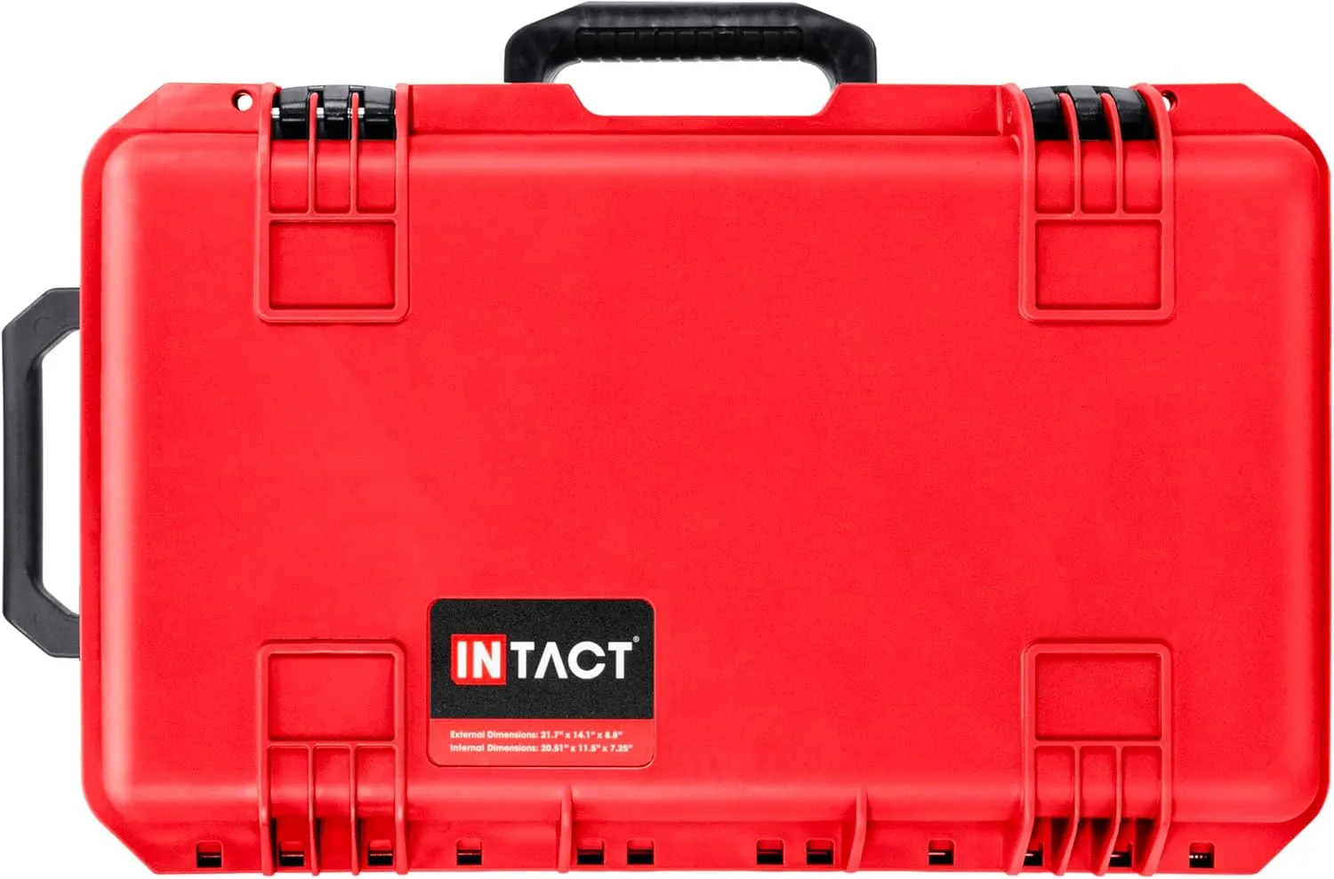 Eylar 22 Inch Intact Premium Series Hard Rolling Carry-On Travel Case, Lightweight and Durable Design with Foam (Red)